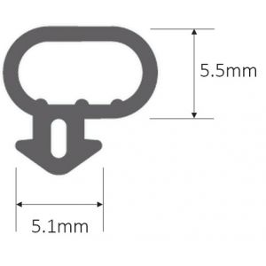 Offset bubble gasket